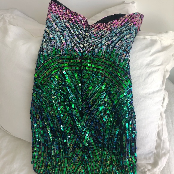 Sherri Hill sequin dress size 0 - Picture 2 of 4